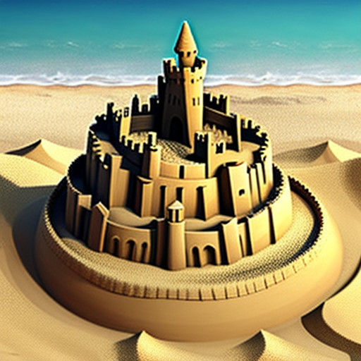 Sculptural Sand Fortress