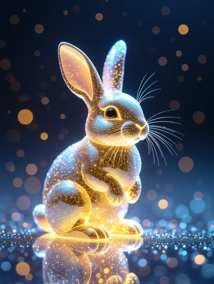 Fractal gold dust Bunny