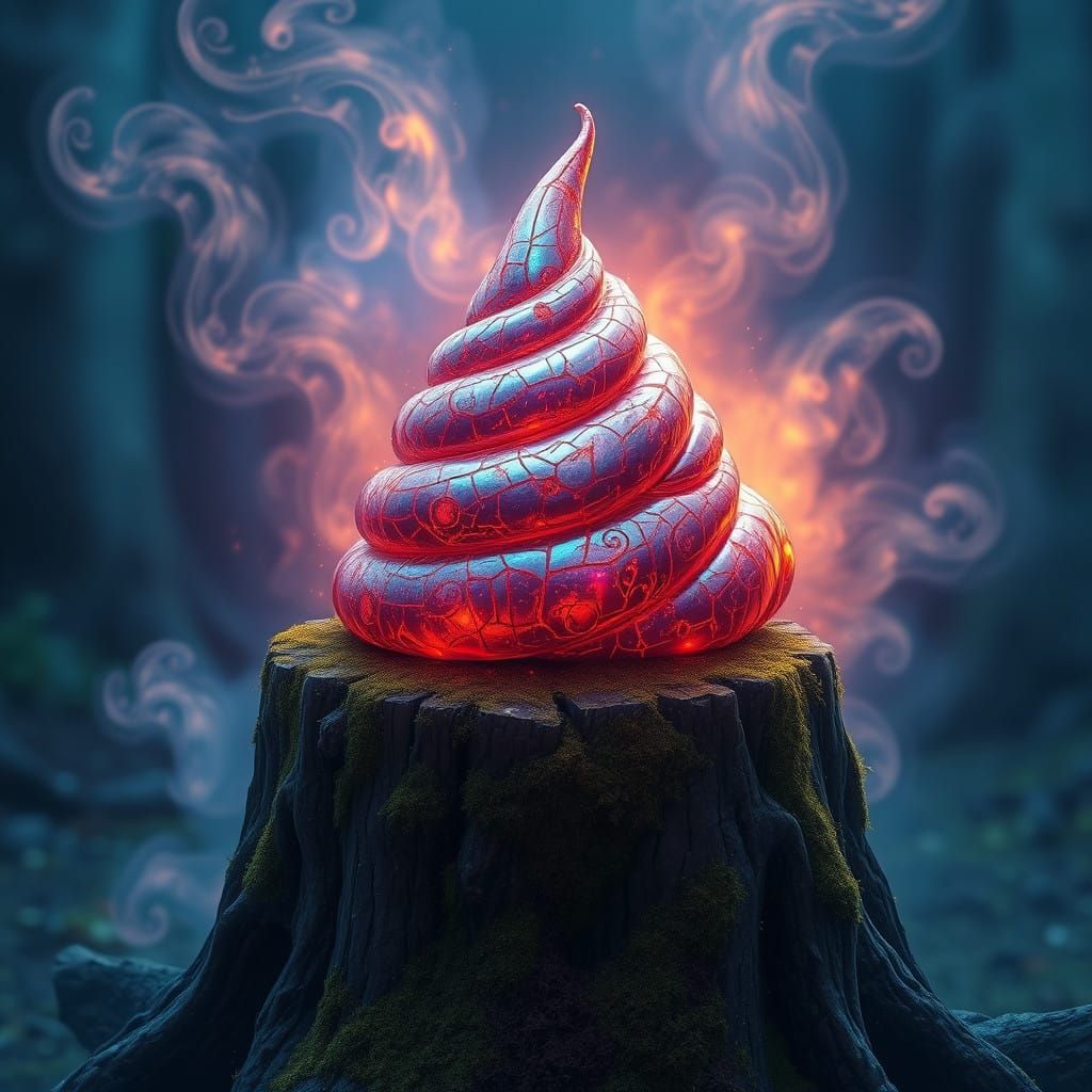 Ethereal Poop Nugget in Ancient Forest Glade
