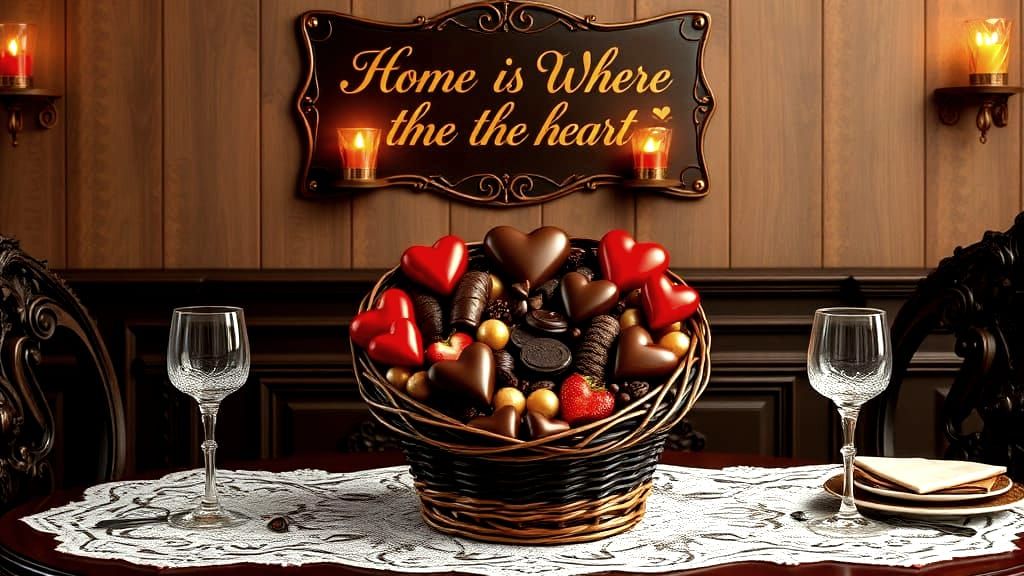 Chocolate Fruit Basket Still Life as Photorealistic Art