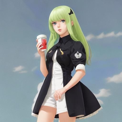 Air Force Stanley Cup in Anime Style