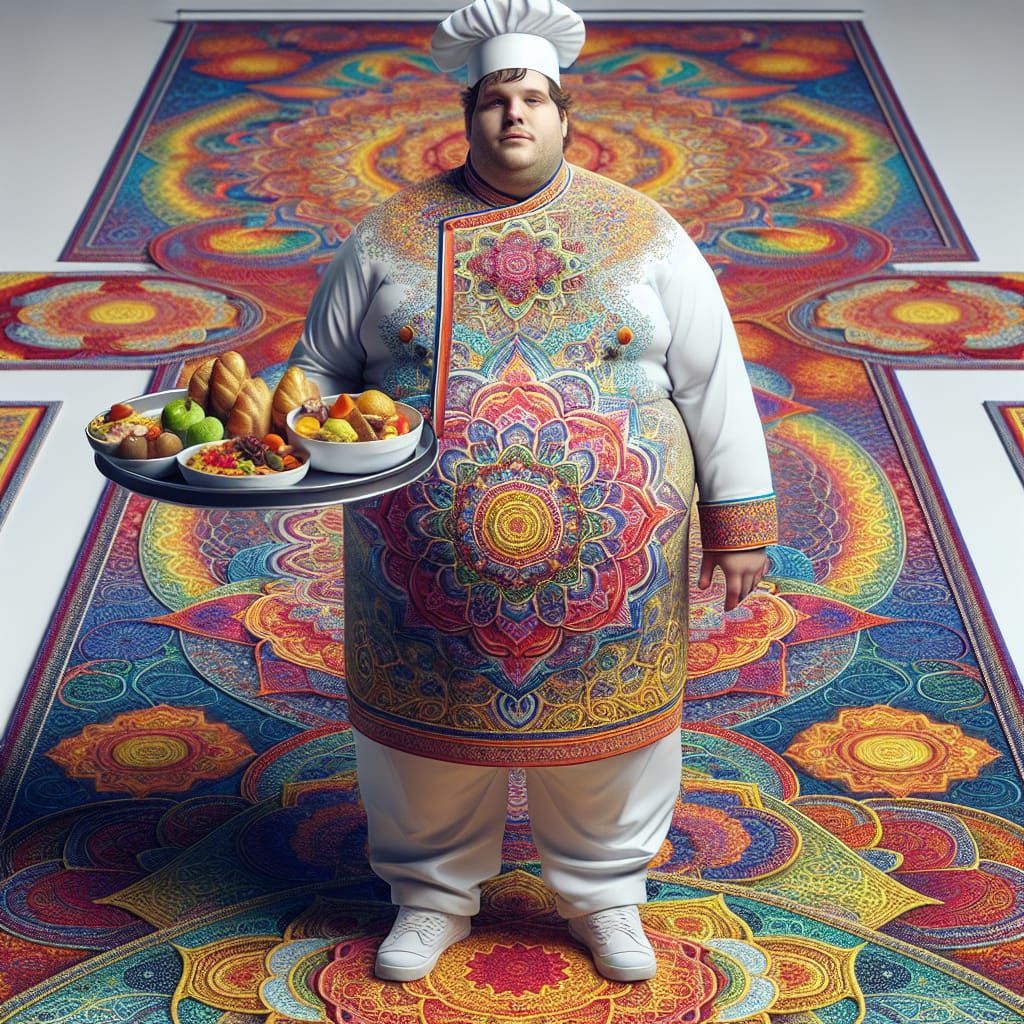 Mandala Chef in Hyper-Realistic Digital Art