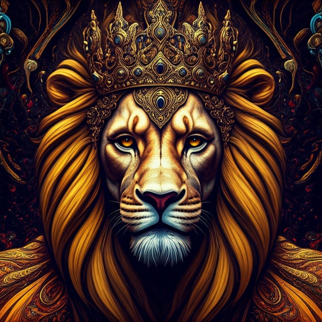 Royal Figure Embodied by Cosmic Colour