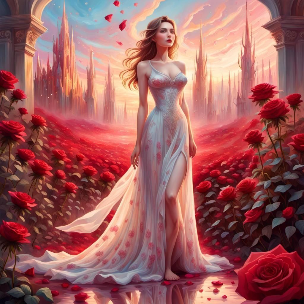 AI Generated World of Roses
