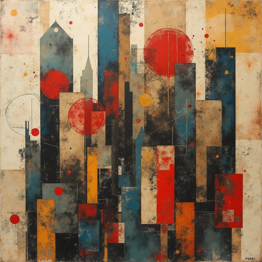 Dadaist Photomontage of Whimsical Buildings