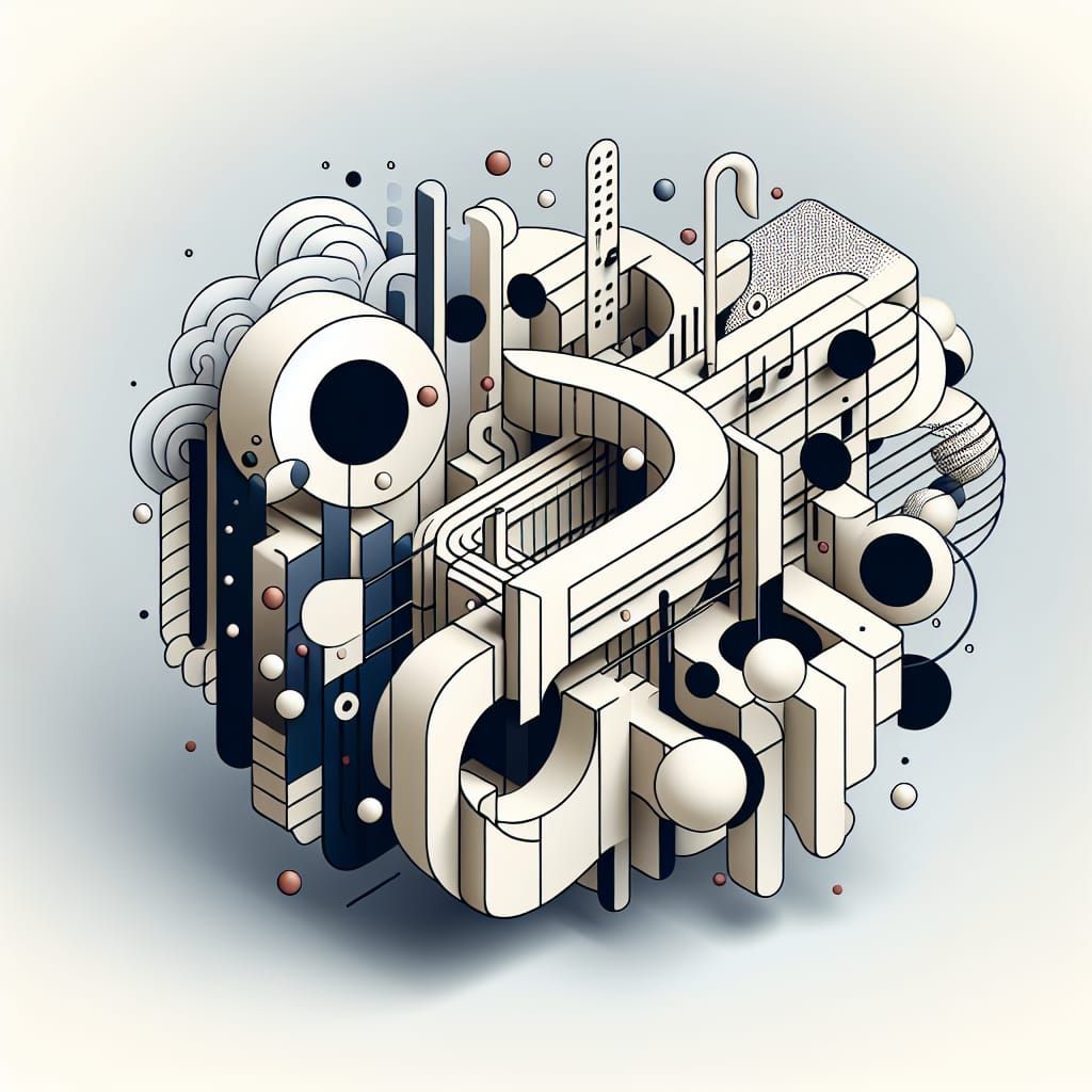 Abstract Sculpture: Musical Optical Illusion in 3D