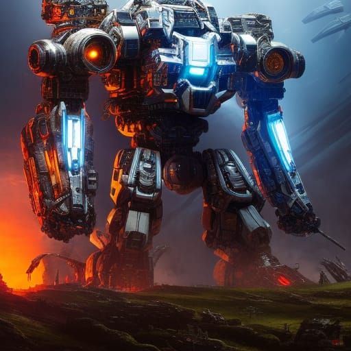 Cybernetic Beast Charges Through Post-Apocalyptic Wasteland