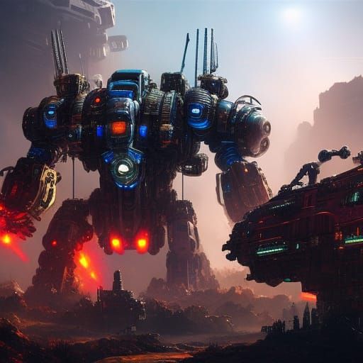 Cyborg Beast Charges Through Post-Apocalyptic Wasteland