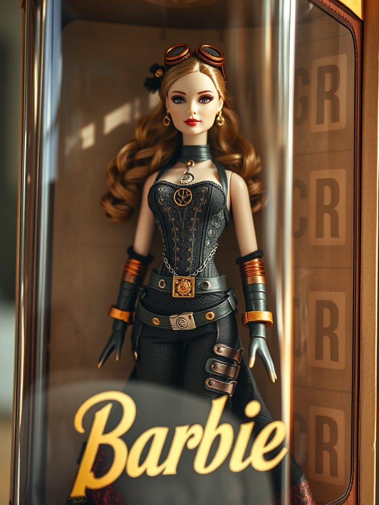 Steampunk Barbie Doll in Collectible Blister Pack