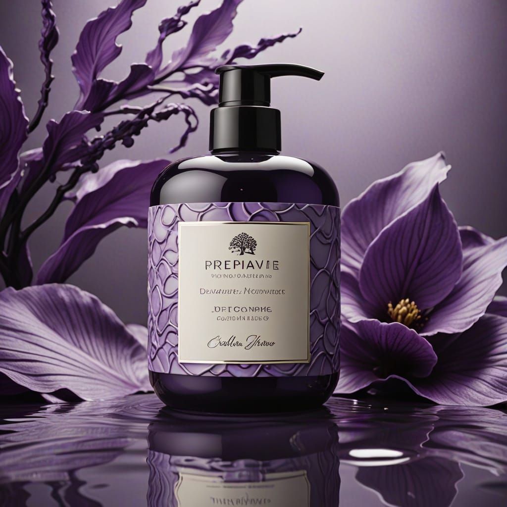 Elegant Nature-Inspired Body Cream Vessel