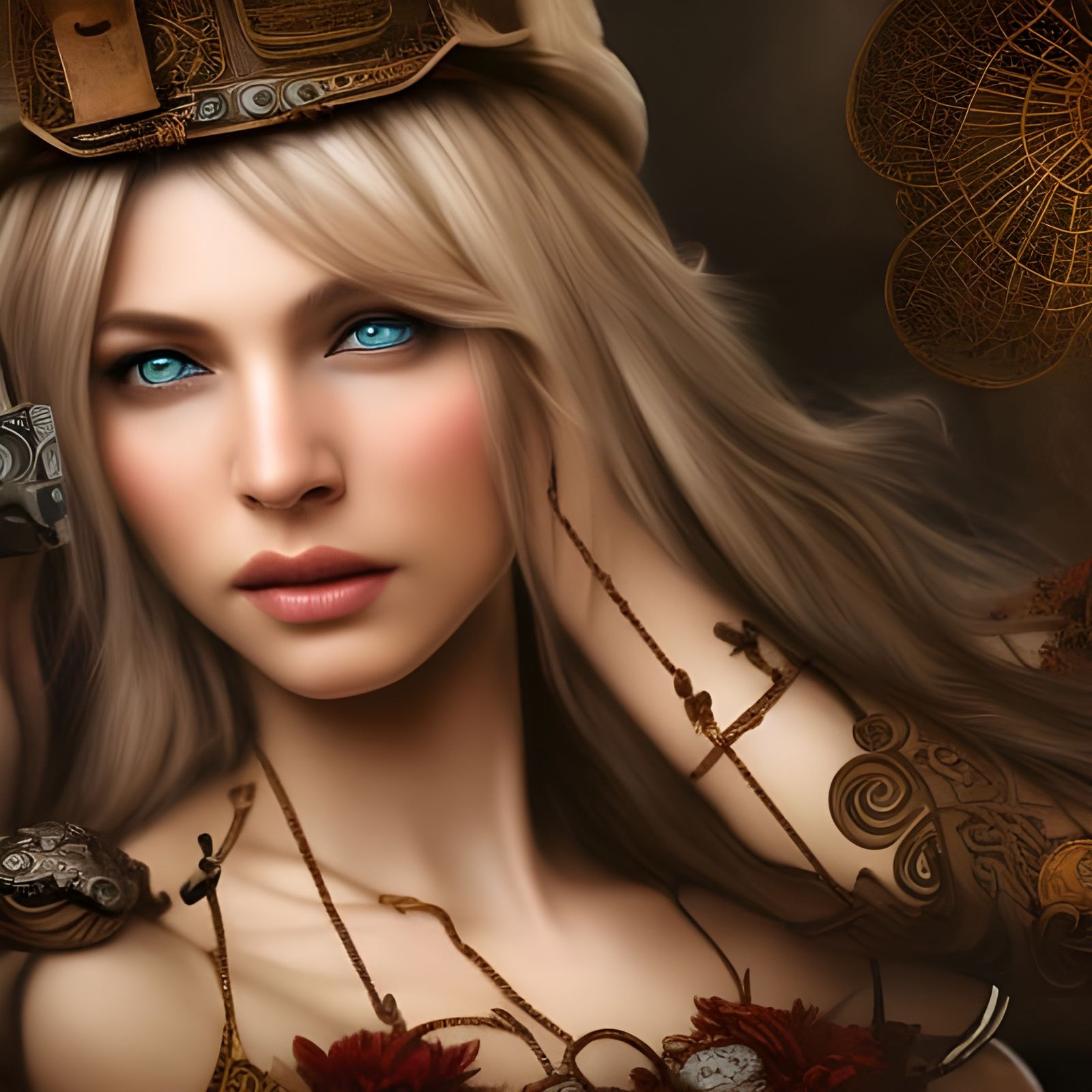 Steampunk Beauty in Hyperrealistic 8k Resolution