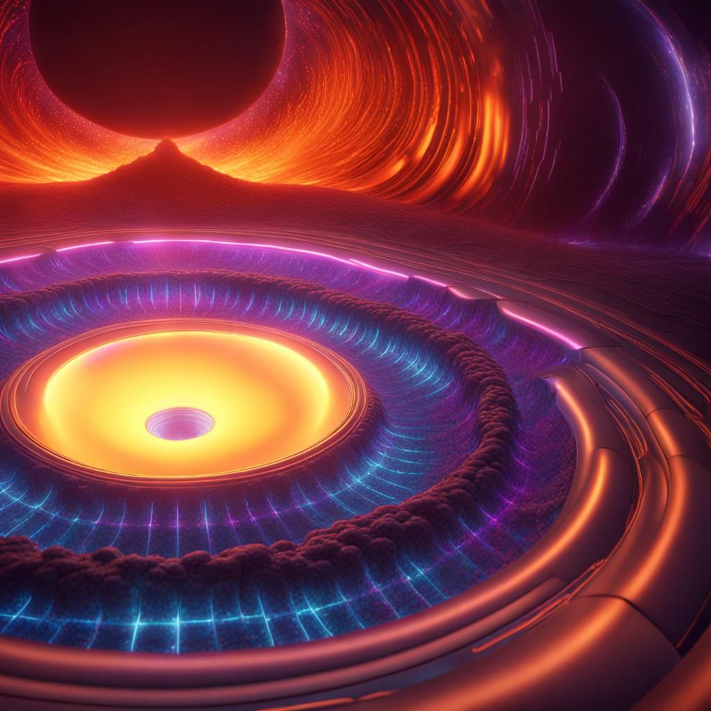 High Vibration Torus Field in Detailed Matte Painting