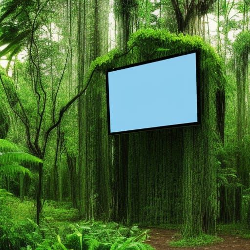 Jungle Reclaims a Giant Computer Screen