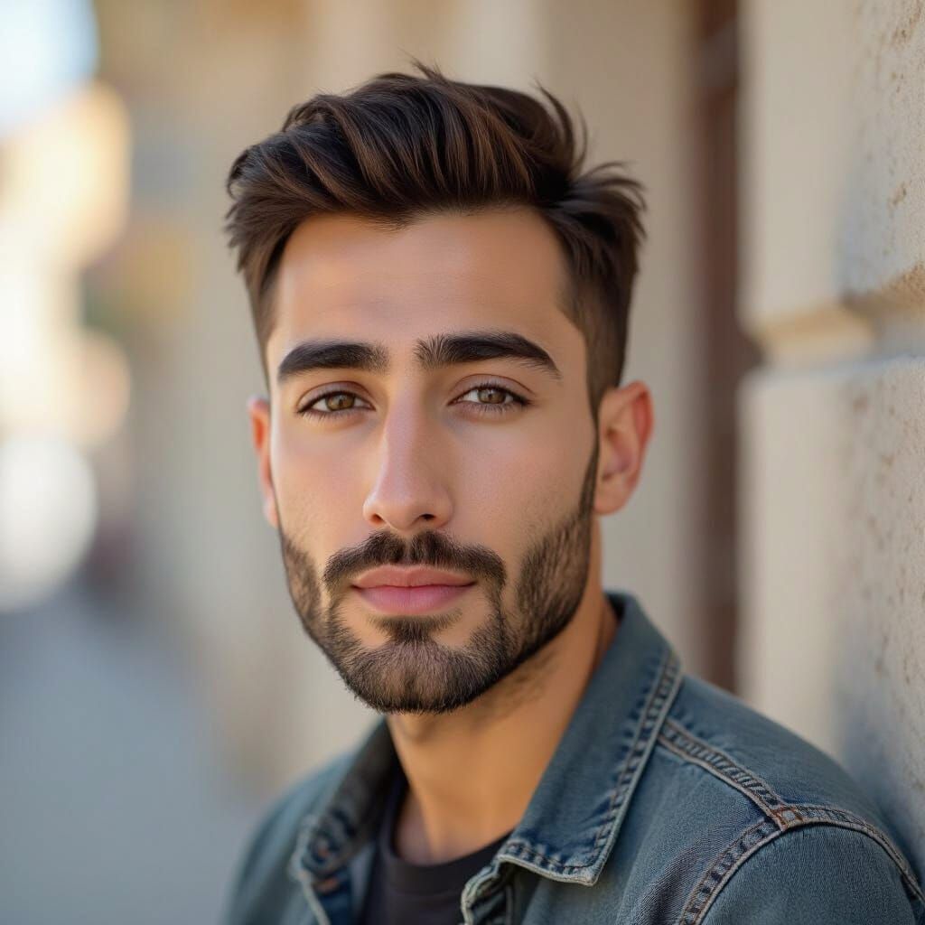 Candid Portrait of a Young Iranian Man in Natural Light