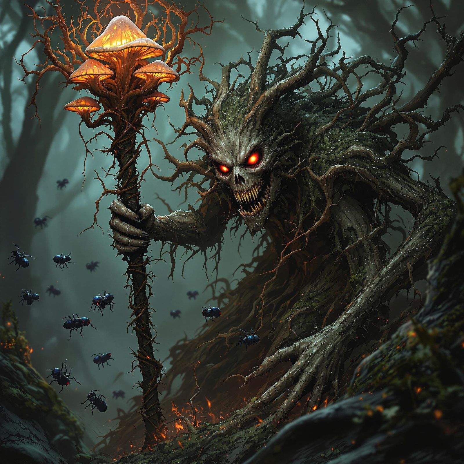 A  twisted druid