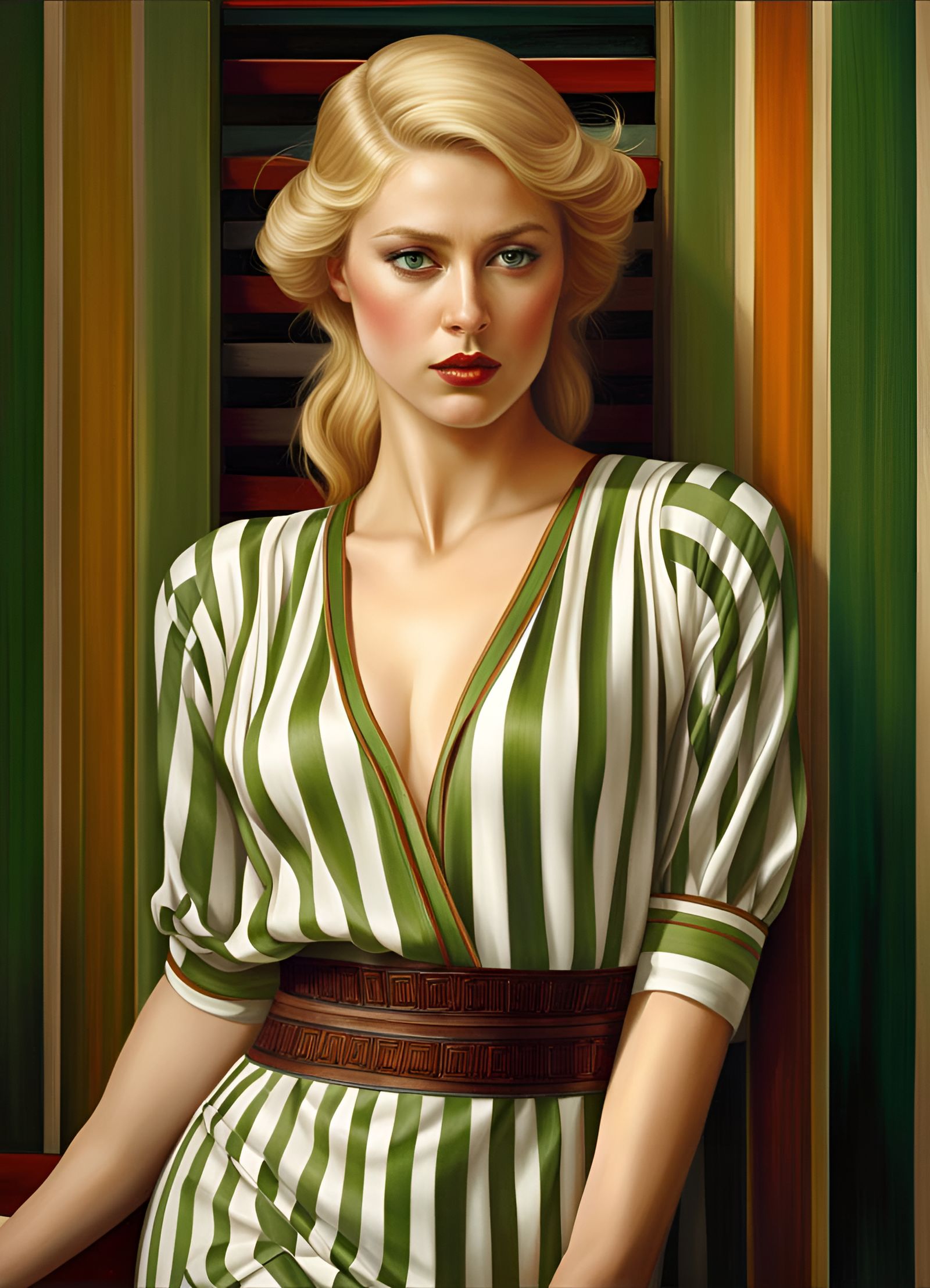 Icelandic Woman Portrait in Hyperrealistic Digital Art