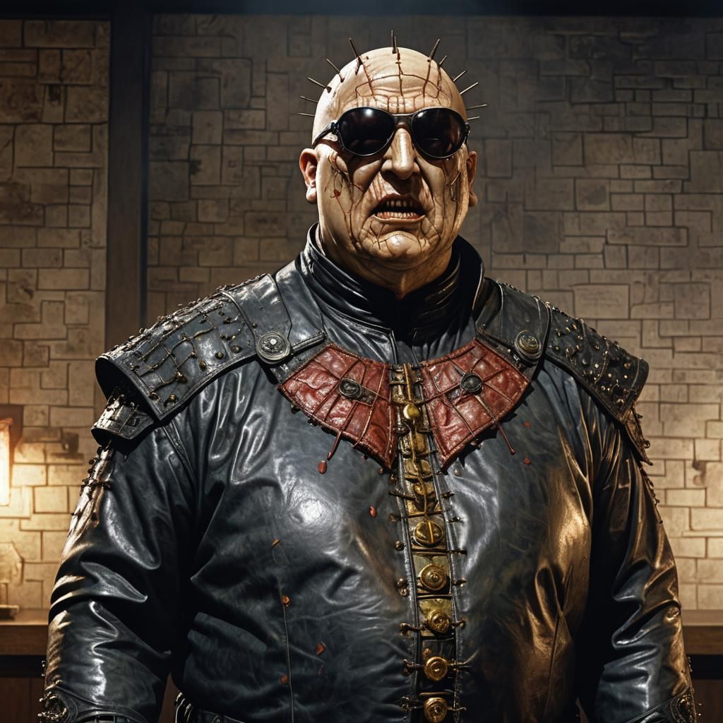 Hyperrealistic Hellraiser Cenobite: Butterball in Leather