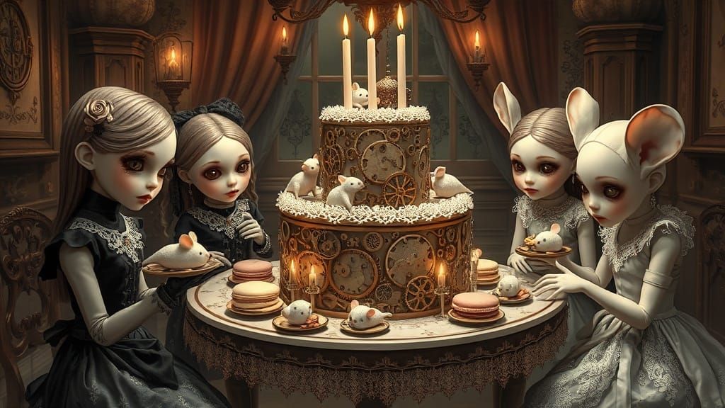 Gothic Dollmaker's Workshop Tea Party