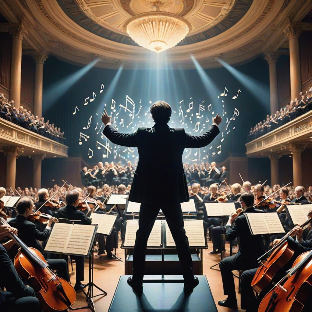 Symphony of Passion in a Grand Concert Hall