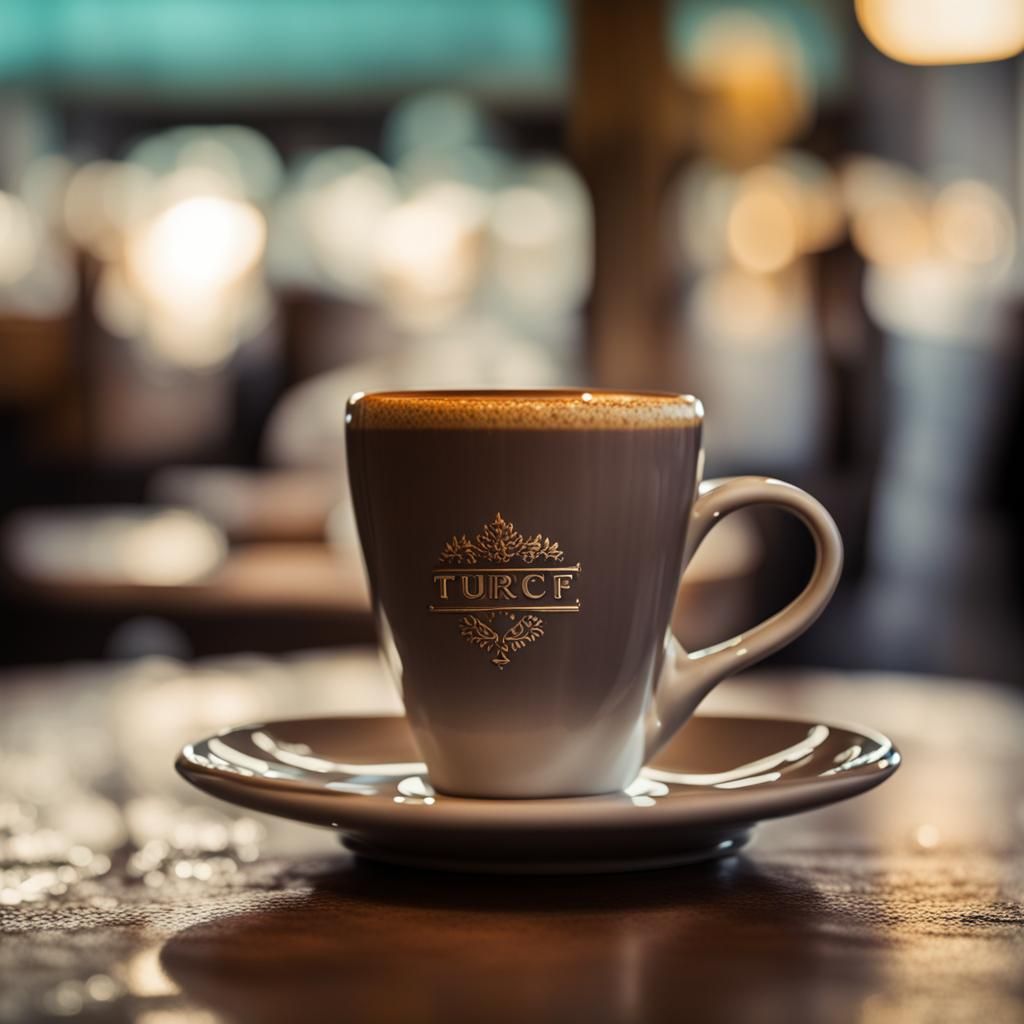 Turkish Coffee Cup: Professional Photography with Bokeh