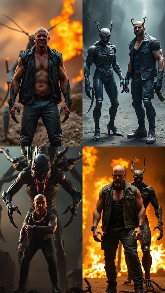 Horrific Jason Statham Mantis Monster Fusion