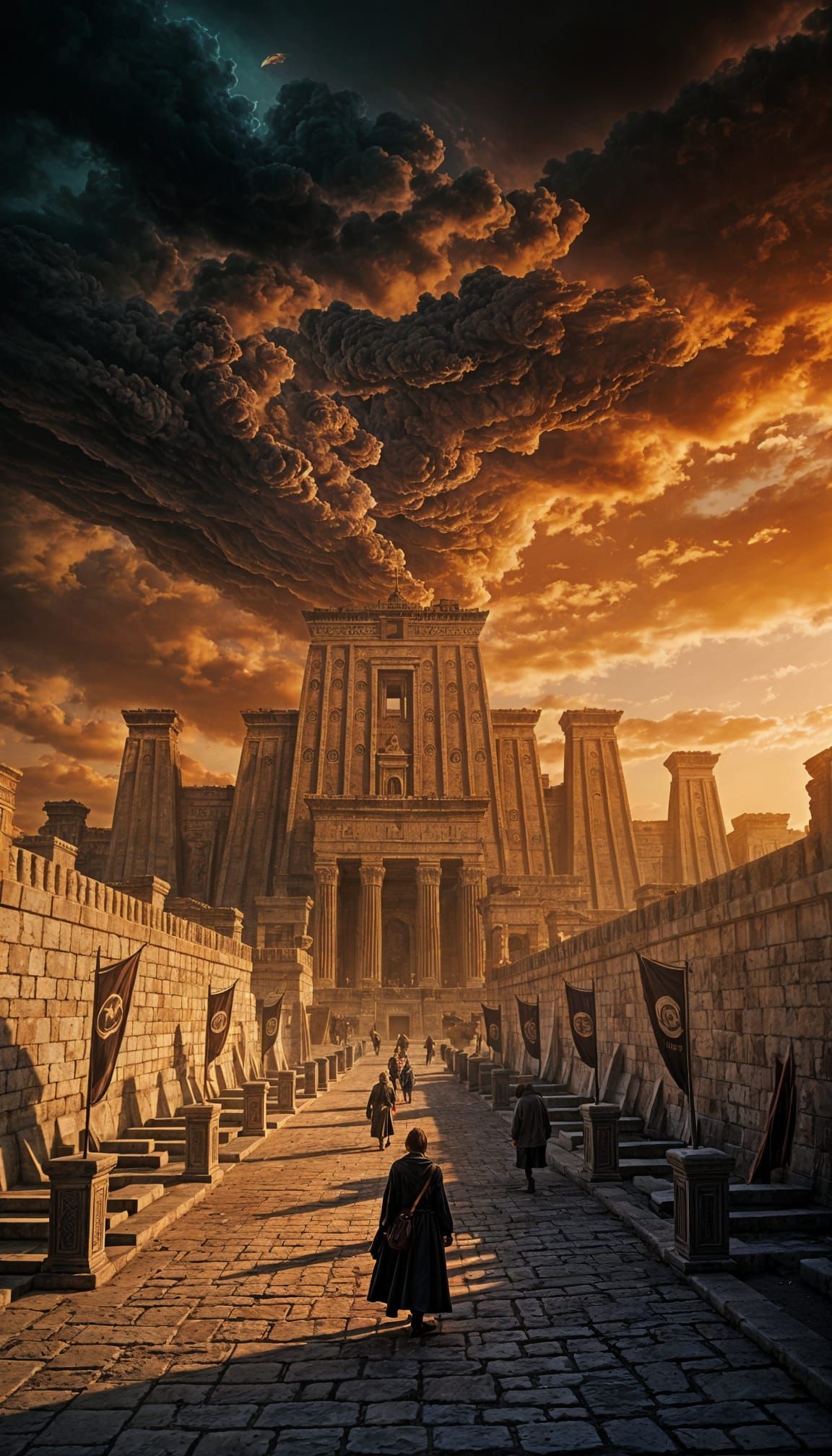 Babylon Under a Looming Sky