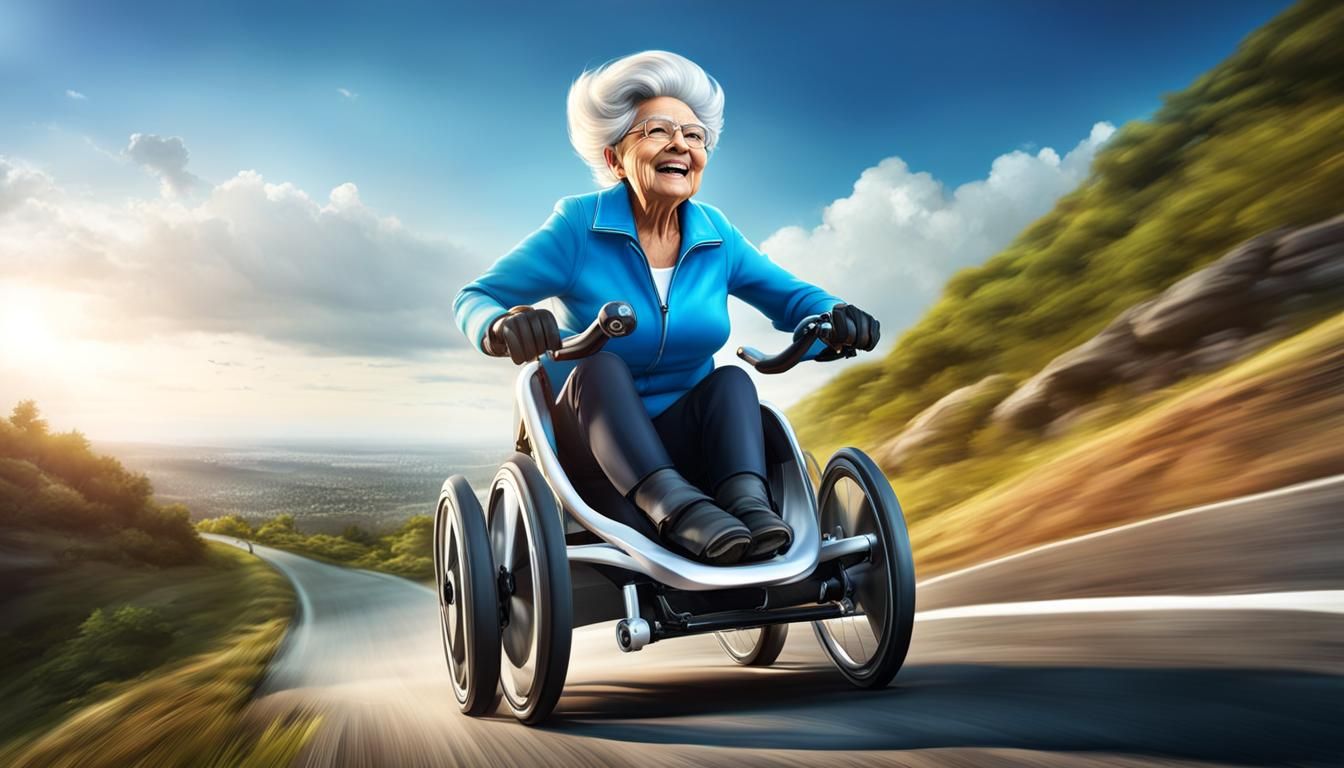 High-Tech Grandma Wins Wheelchair Race