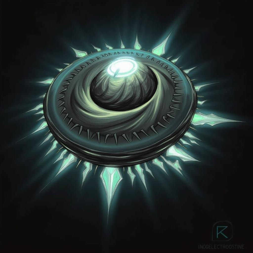 Ethereal Roomba of Power in Digital Art Style