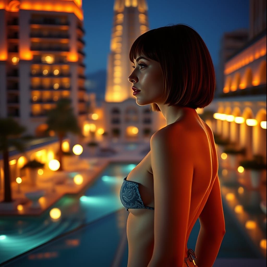 Cinematic Barcelona: Woman in Bikini, Film Still