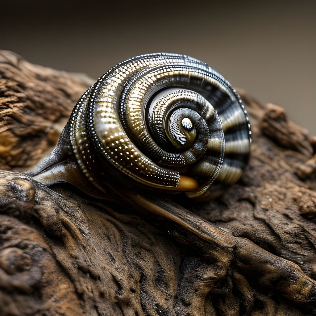 Giger-esque Snail in Film Noir Style