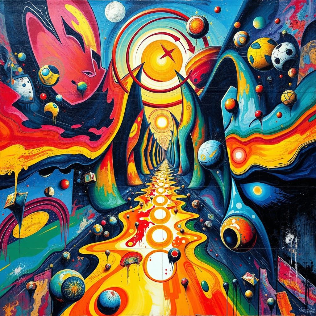 Surreal Street Art in High Contrast Colors