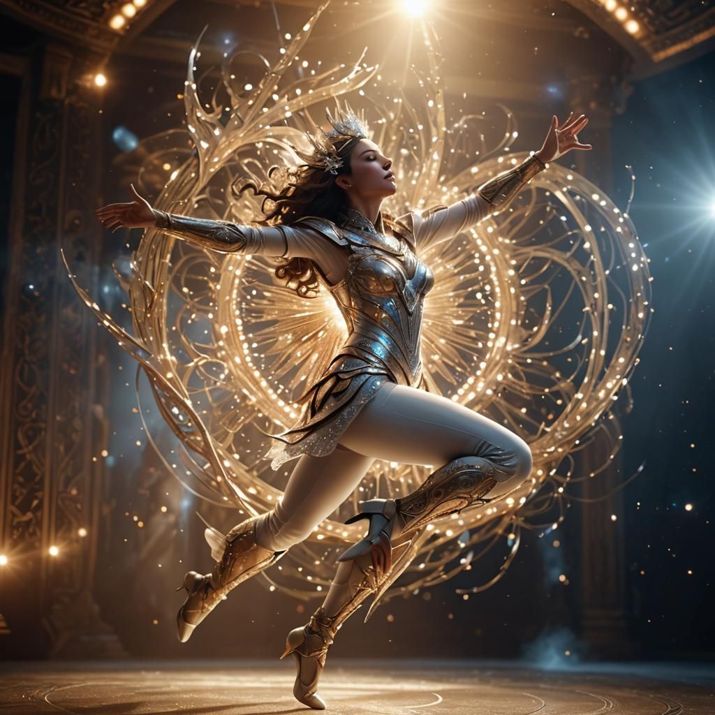 Dancing Queen of Light in Space Opera, CGI Art
