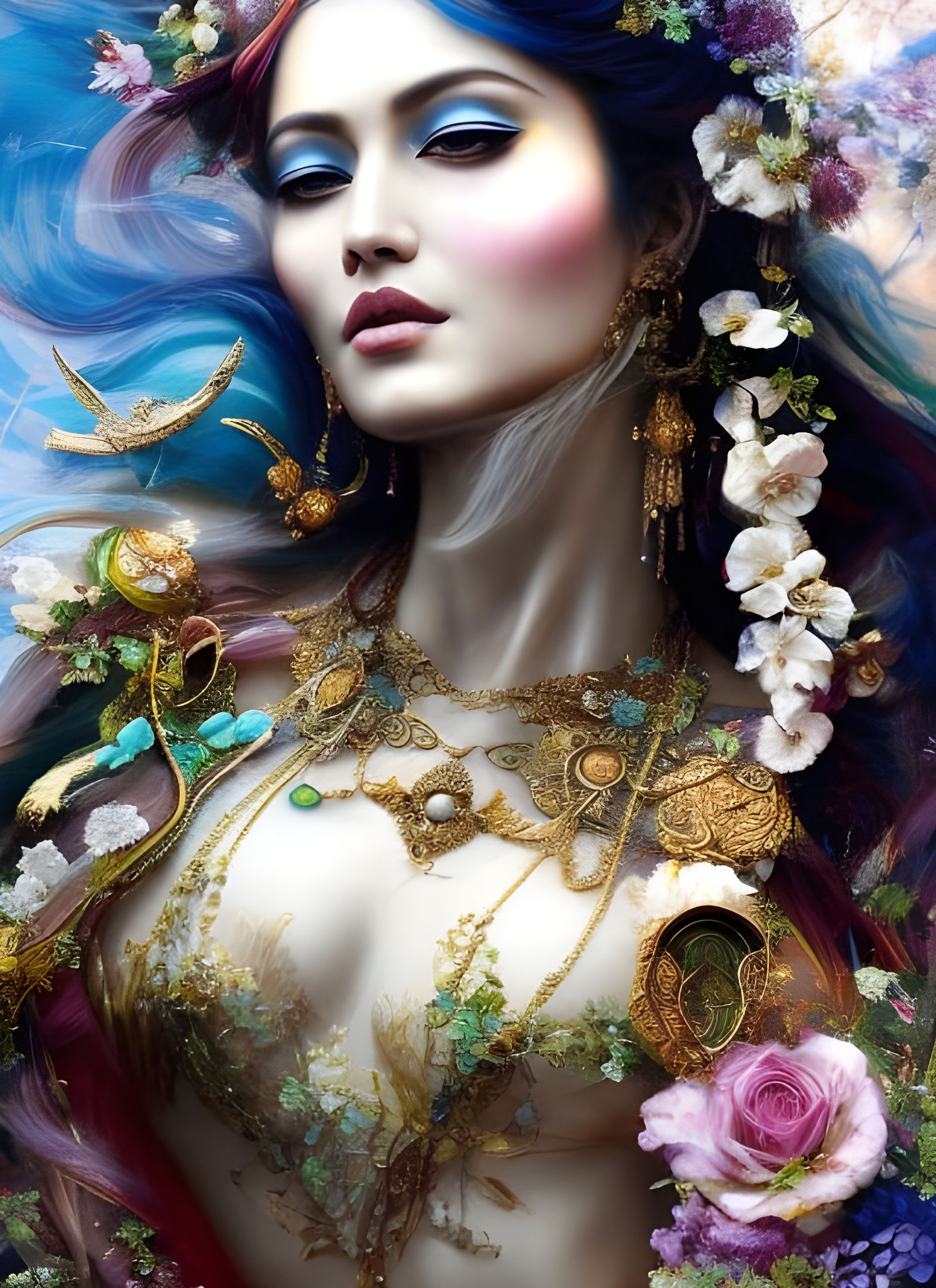 Goddess of Time in Eclectic Style
