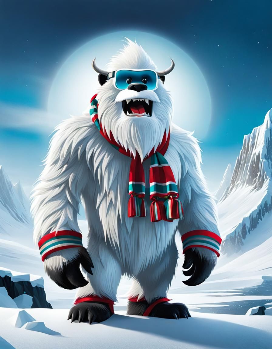Even the Yeti is getting bundled up