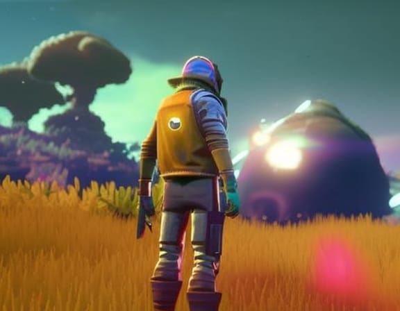 Stunning Dark Landscape with Ray Tracing