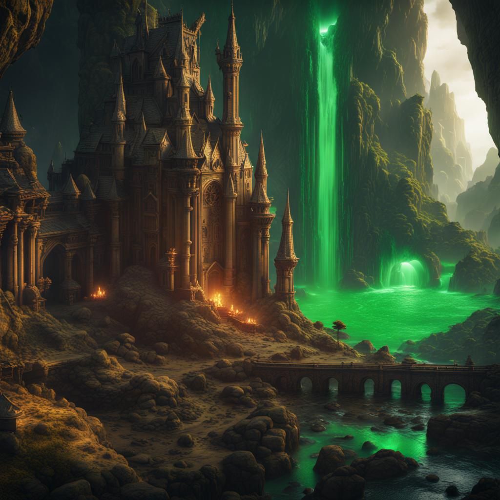 Fantastical Kryptonite Concept Art in Deep Color