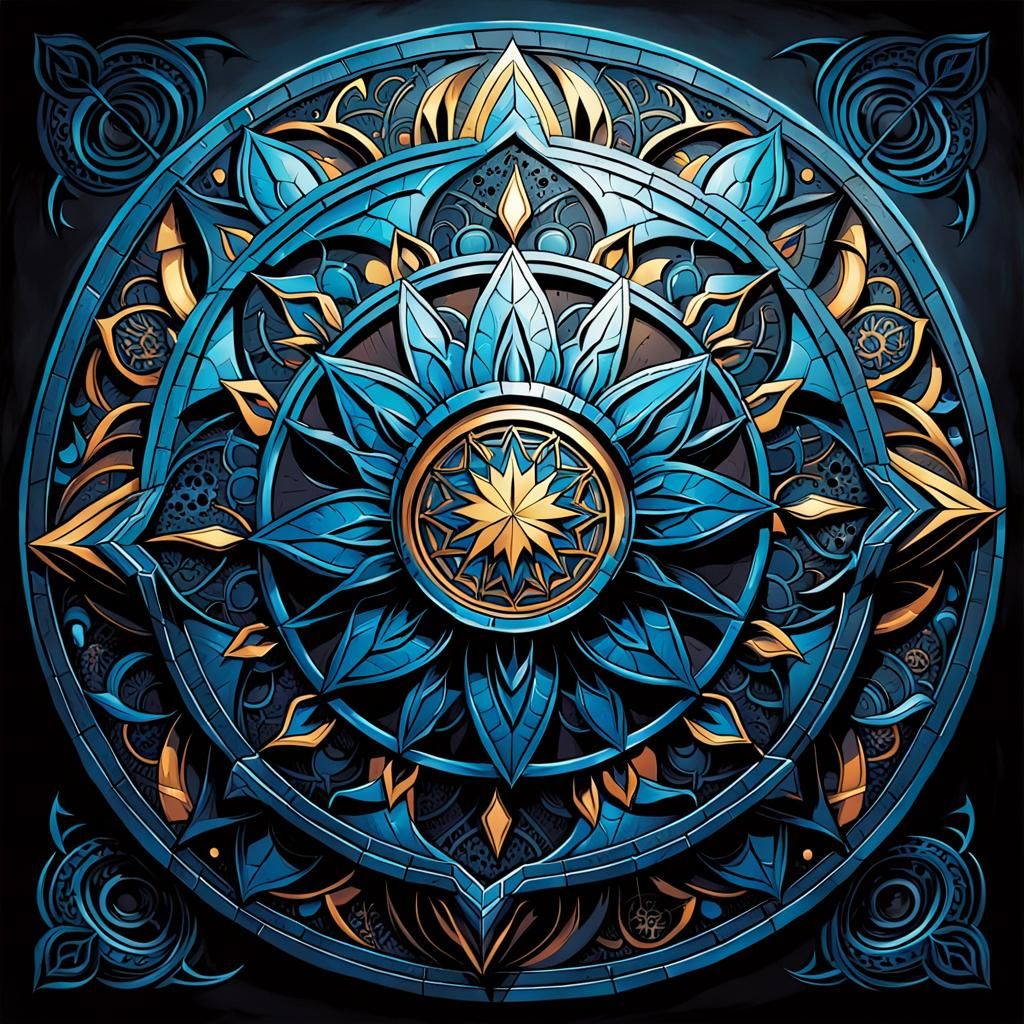 A superhero mandala