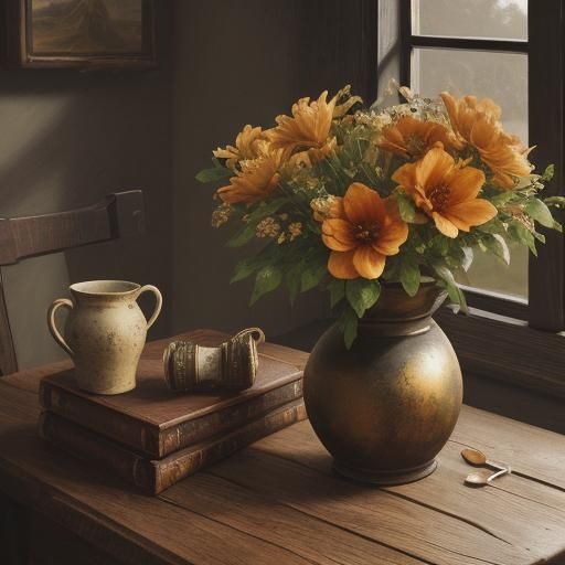 Still Life with Vases, Dutch Masters Style