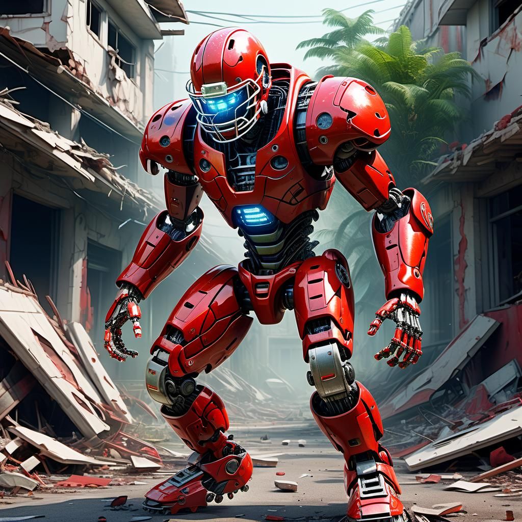 robotic "NFL Football Player"