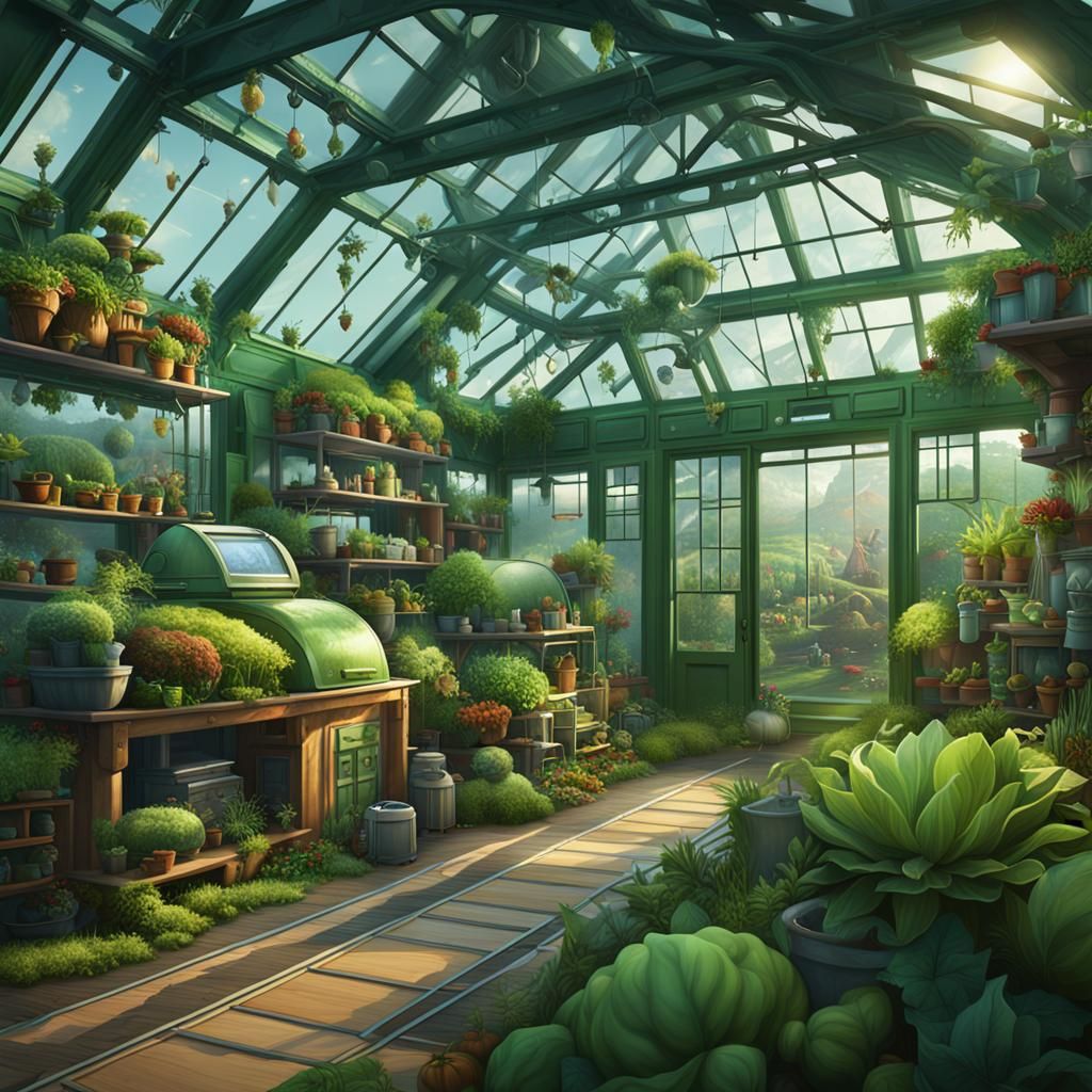 Modern IoT Devices in Agricultural Greenhouse: Digital Art