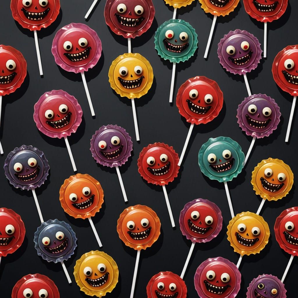 Surreal Candy Terror in a Darkened Room