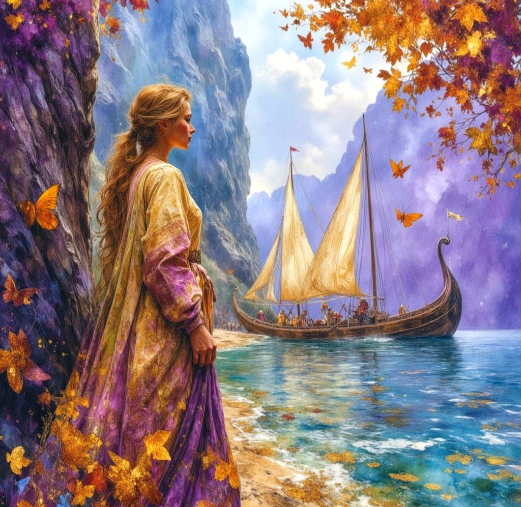 Magical Elvish Harbour in Middle Earth Style