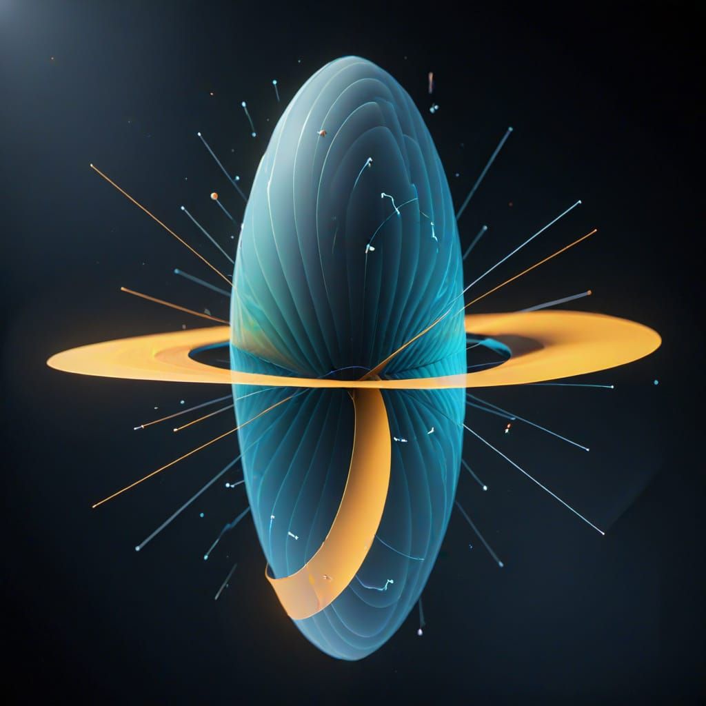 Abstract Fractal Geometry Rendered with Complex Mathematical...