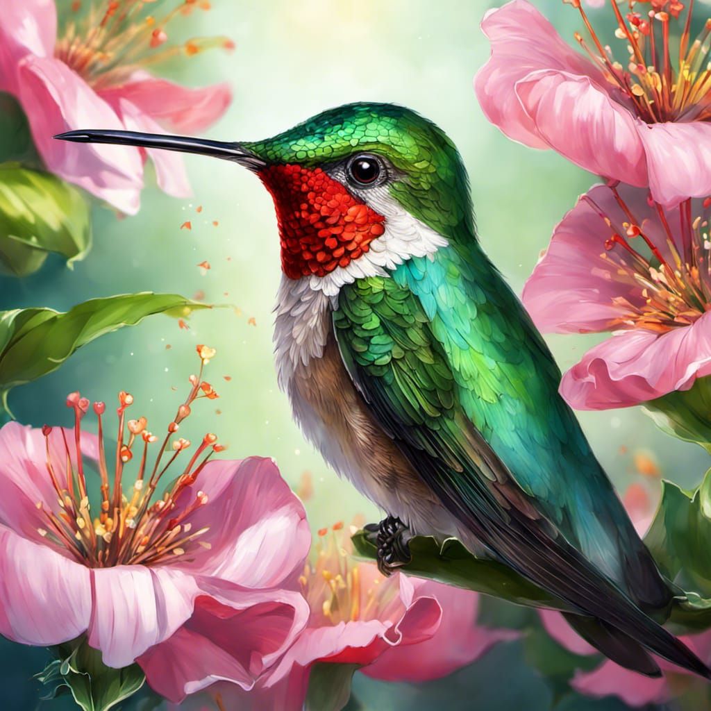 Portrait Of A Hummingbird