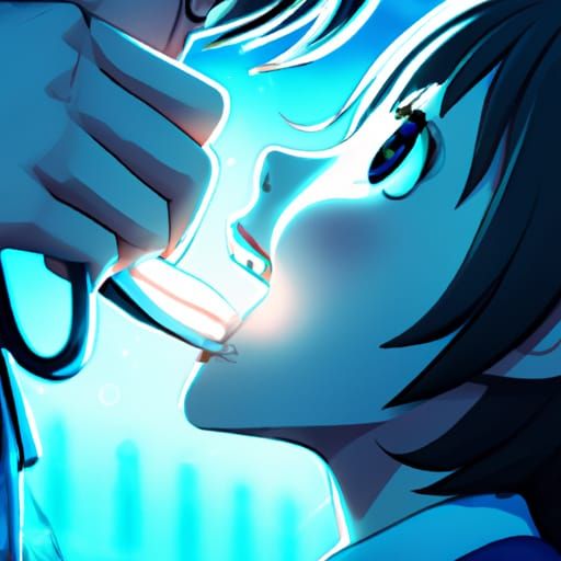 Dentist Examining Girl: Studio Ghibli Anime Illustration