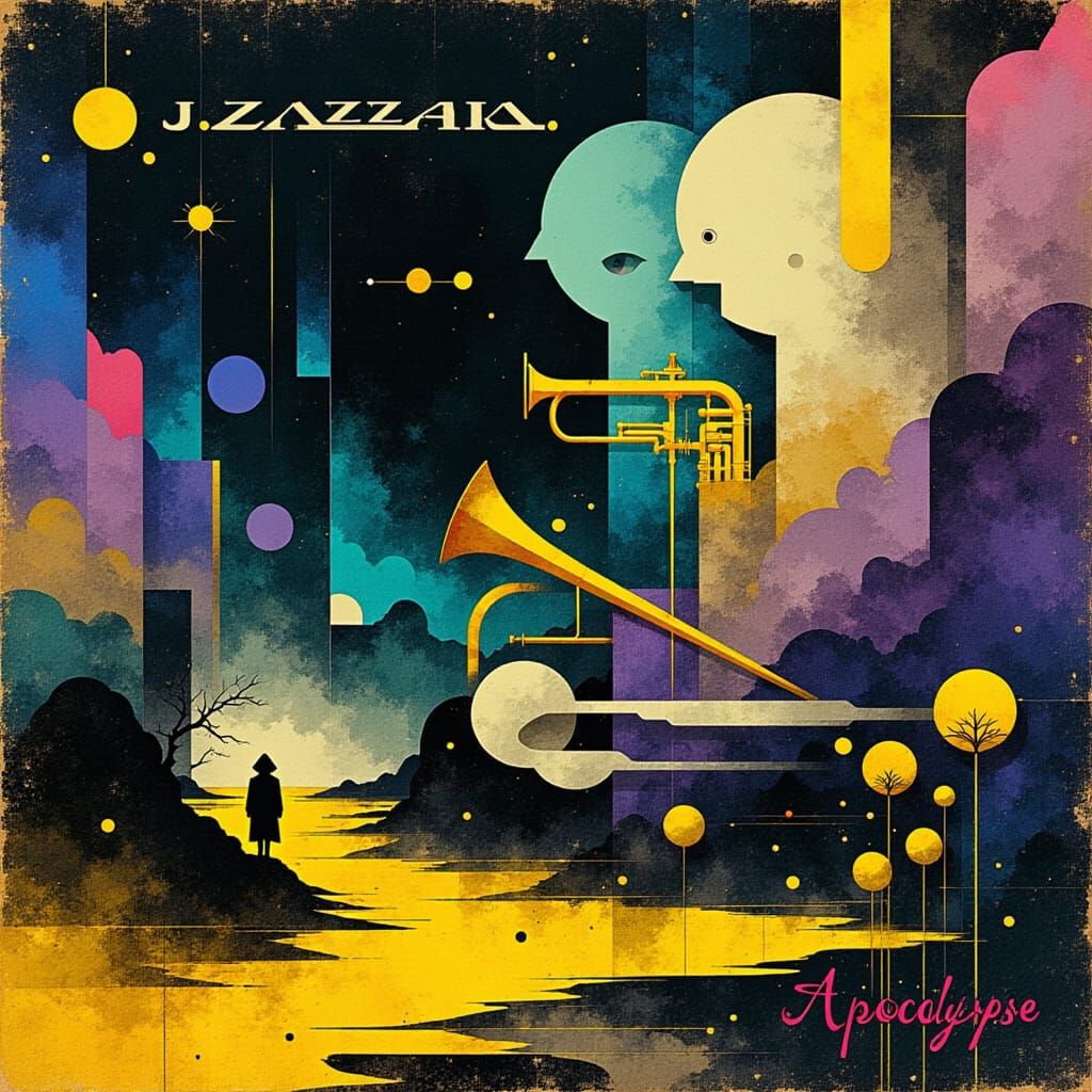 JAZZERA Apocalypse Album Cover: Futuristic Jazz Art
