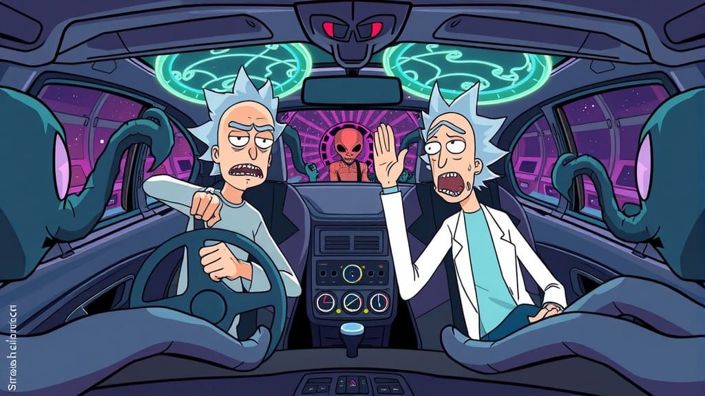 Rick and Morty's Interdimensional Space-Car Adventure