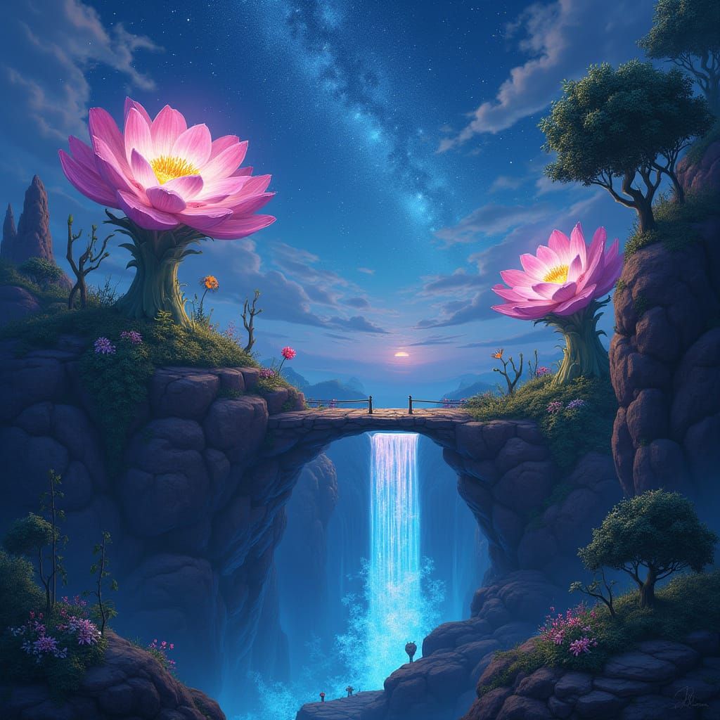 Celestial Echoes: A Breathtaking Sky Garden View