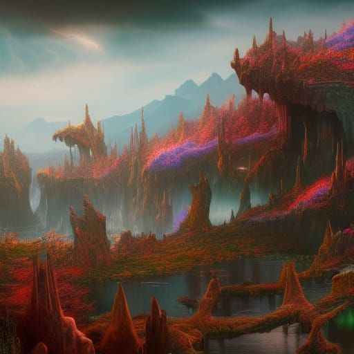 Deftones: Detailed Matte Painting in Deep Color