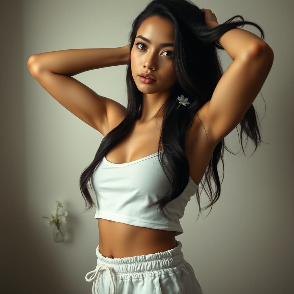 Ultra-Realistic Portrait of a Young Honduran Latina Woman